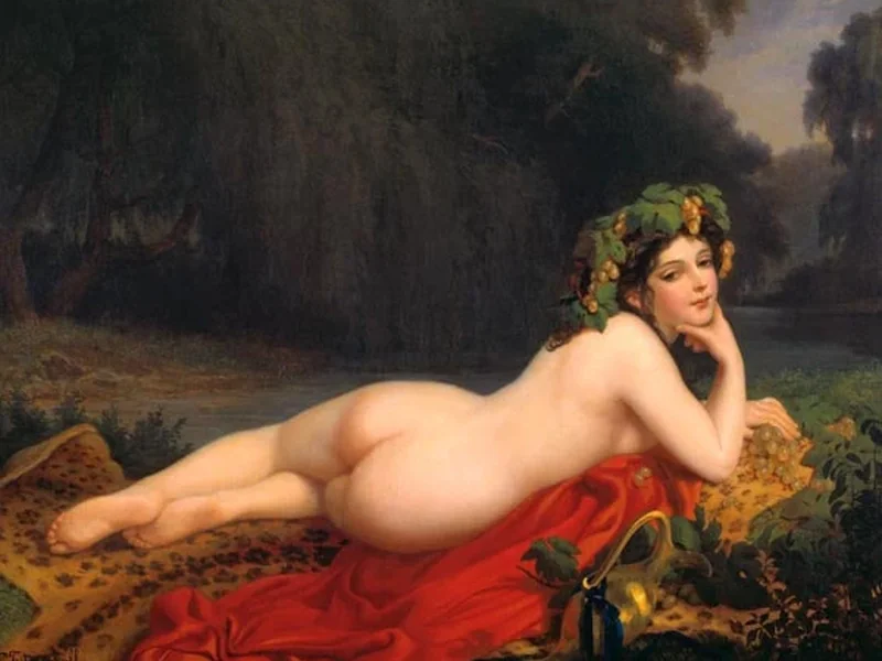 1821-Nikanor Leontevich Chutrumov - Il riposo della baccante (1868)